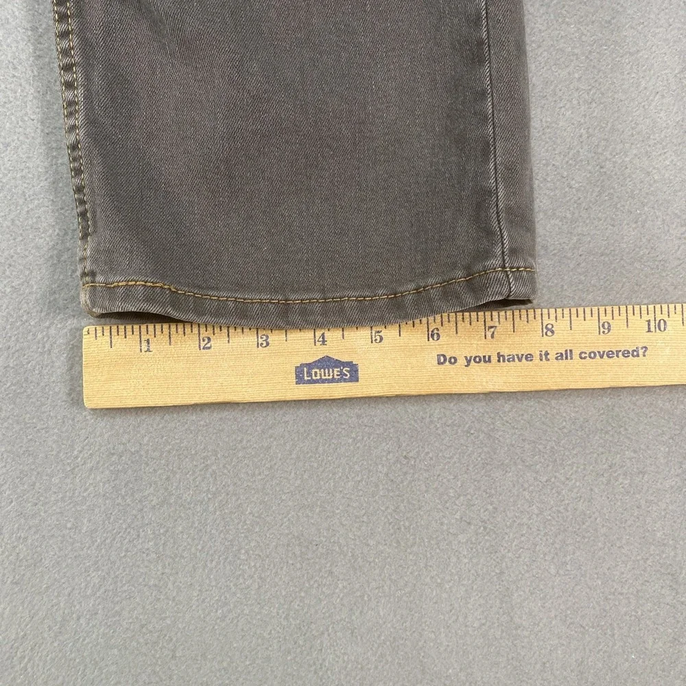 Levi 505 Mens Jeans 38x32 Grey Straight Leg